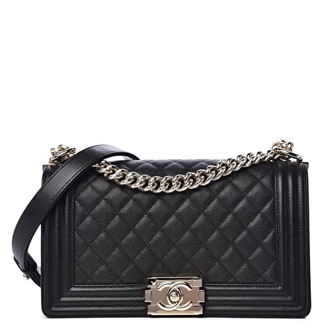 chanel medium caviar bag|CHANEL Metallic Caviar Quilted Medium Boy Flap Copper .